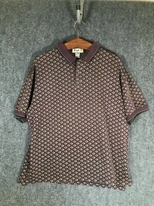 Pringle Of Scotland Poloshirt Large Kurzarm Herren Golf Tee Größe L Lila - Bild 1 von 8