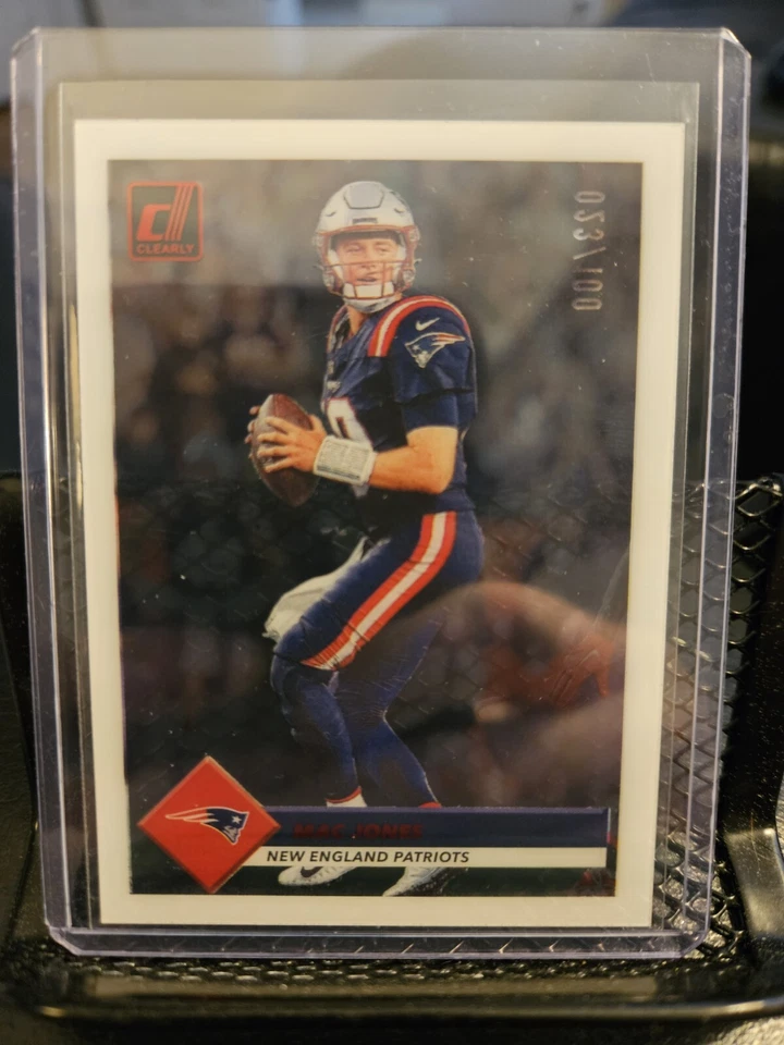 2023 Donruss Clearly Football Mac Jones /100 - Image 1 of 1