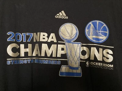 Camiseta Adidas 2017 NBA Champions Golden State Warriors para hombre talla XL Foto 1 de 4