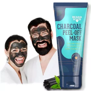 Beardhood Activated Charcoal Peel Off Mask,100g Deep Cleansing with FastShip - Picture 1 of 10