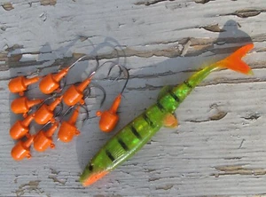 1/3 oz Bullet 2/0 Haken 5" Barsch Snoot Combo Köder Hecht Zander Snooks - Bild 1 von 5