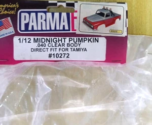 PARMA 1/12 RC MIDNIGHT PUMPKIN .040 CLEAR BODY DIRECT FIT TAMIYA #10272 - Picture 1 of 2