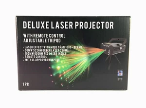 NEW - Deluxe Laser Projector with Remote - For Stage Party DJ Disco Lighting - Picture 1 of 14