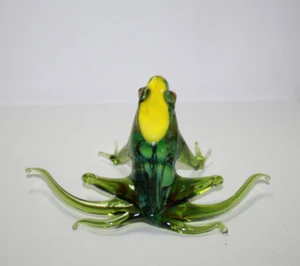 Art Blown Glass Murano Figurine Glass Frog Figurine #10 - Picture 1 of 2