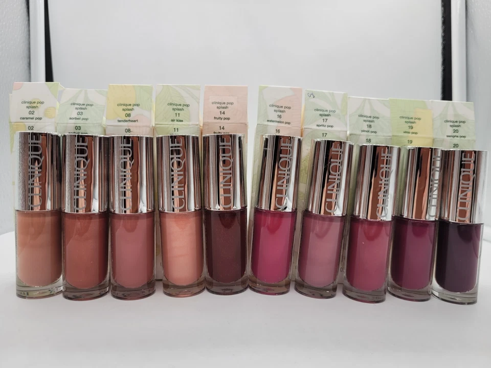 Clinique Pop Splash Lip Gloss + Hydration BNIB 0.14fl.oz./4.3ml ~choose shade~ - Image 1 of 1