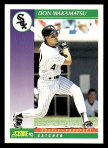 Don Wakamatsu 1992  Score #814 Rookie  Chicago White Sox