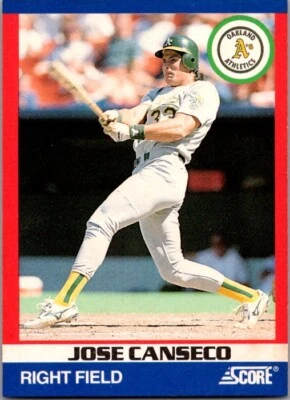 1991 Score 100 Superstars #1 Jose Canseco - Image 1 of 2