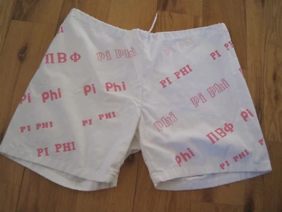 Pantalones Cortos Pi Pi Beta Phi Sorority Rosa Para Mujer Grande Cordón Cintura Foto 1 de 4