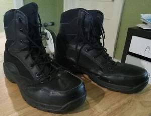 Interceptor Black Leather Force Tactical Steel Toe Work Boots Men’s Size 12 - Picture 1 of 18