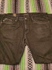 Cult Of Individuality Rocker Slim Heritage Mens Black Denim Jeans Size 38x33