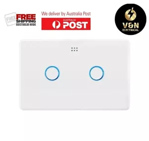 DETA White Gloss Grid Connect Smart Double Gang Touch Light Switch-Series 3 - Picture 1 of 4