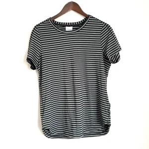 Camicia da allenamento COLUMBIA donna media nera grigia a righe manica corta girocollo - Foto 1 di 5