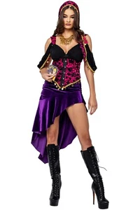 Roma Zigeuner Wahrsagerin Korsett Kleid 3-teilig Kostüm 6210 Größe M - gebraucht - Bild 1 von 7