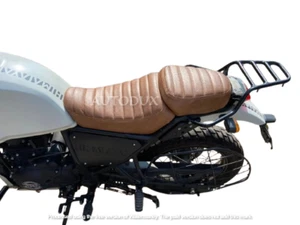 Autodux Seats Fit For Royal Enfield Himalayan 411 Front Rear seat Brown - Bild 1 von 6