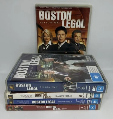 BOSTON LEGAL Complete Seasons DVD 1-5 TV Series R4  William Shatner Free Post - image 1 of 4