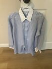 Paul Frederick Imperial 100's Two Ply Cotton Dobby Dress Shirt Men's 15.5/33