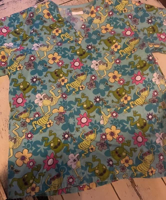 Exfoliante Tafford manga corta para mujer patrón de rana M Foto 1 de 4