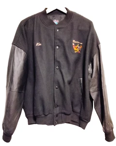 Giacca Bomber Vintage 1997 The Manhattan Transfer Swing Tour Lana e Pelle XL - Foto 1 di 12