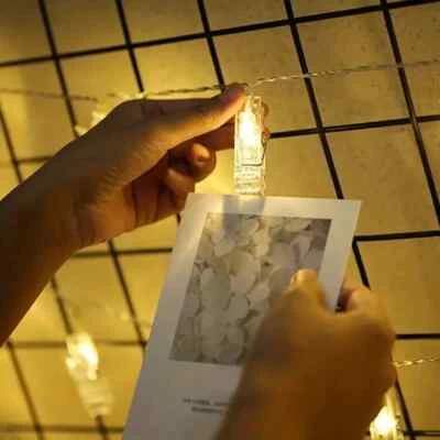 1.5M/3M/6M/10M Party Not Battery Warm White With Photo Clip Led String Light - Image 1 of 4