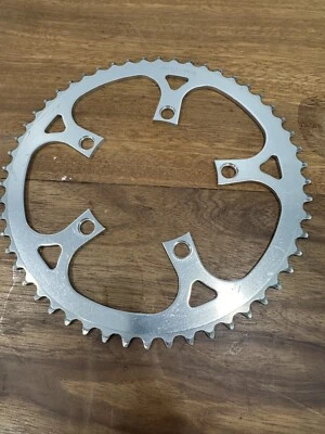 Vintage Sugino Chainring 53 Tooth 110 BCD 53t Alloy Silver MTB Road Bike 80s - Image 1 of 3