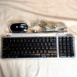 Vintage 1999 Apple M2452 USB Wired Keyboard PLUS Apple Pro Mouse USB M5769 - Bild 1 von 12