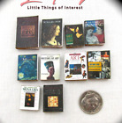 10 Art History Miniature Books Set 1:12 Scale Dollhouse Prop Faux Books