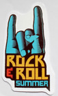 ROCK & ROLL Horns Salute R 'N' R Summer Colour Vinyl Decal Sticker 6cm x 3.5cm