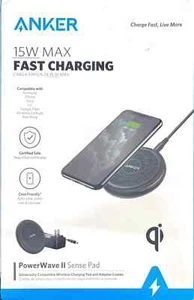 Anker PowerWave II 15W Qi Wireless Charging Pad (w/ Wall Charger) - Black - Picture 1 of 1