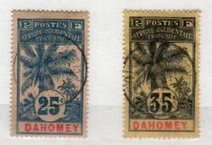 Dahomey Scott 23, 25 Used [TG1675] - Picture 1 of 1