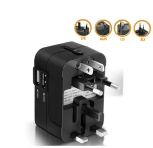 Universal Travel Adaptor Worldwide Charger Plug Converter with USB - Picture 1 of 7