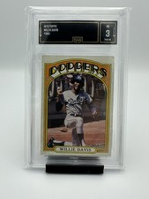 Willie Davis 1972 Topps Baseball Card #390 Yankees GMA VG