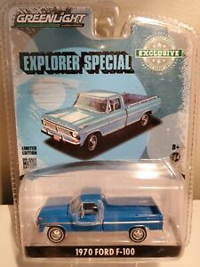 Greenlight 1970 Ford F 100 EXPLORER SPECIAL in beautiful blue