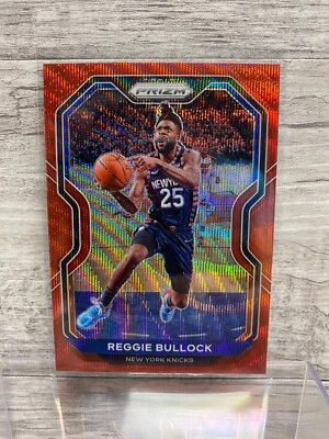 2020-2021 Panini Prizm Reggie Bullock Red Wave Card New York Knicks - Image 1 of 2
