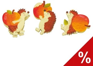 Deko-Heringe "Igel", 3er Set / Deko-Wäsc Legler - Bild 1 von 1