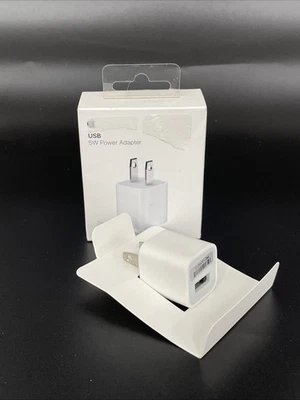 Genuine OEM Apple A1385 5W USB Travel Power Adapter Cube Charger iPhone iPad - Image 1 of 4