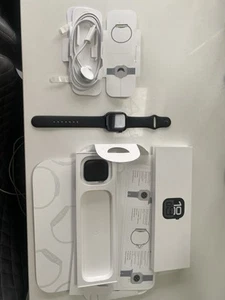 Apple Watch Series 10 GPS, 42mm Jet Black Alum Case with Black Sport Band, M/L - Picture 1 of 11