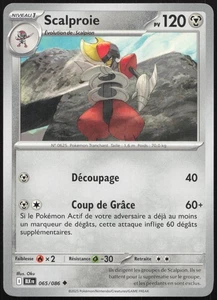 Carte Pokémon Scalproie  065/086    Foudre Noire Français - Picture 1 of 2