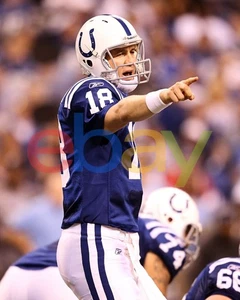 Peyton Manning Play Calling Indianapolis Colts 8x10 NFL Football Photo - Picture 1 of 1