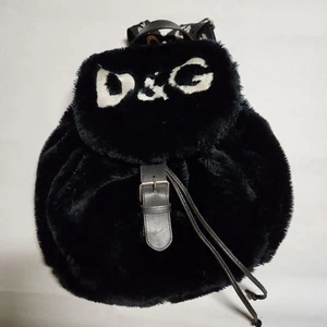 Mochila Dolce&Gabbana Mujer D&G Piel Rara Negra De Colección Otoño/Invierno Lujo ITA - Imagen 1 de 7