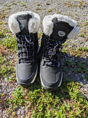 Botas de nieve negras para niñas talla 5 Foto 1 de 4