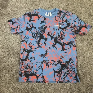 Adidas Adventure All Over Print T-Shirt Men's Medium Graffiti Short Sleeve AOP - Picture 1 of 8