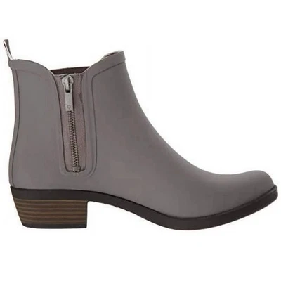 Lucky Brand 'Basel' Mujer 8 Bota de Lluvia Gris Botín al Tobillo Goma Exterior Jardín Foto 1 de 4