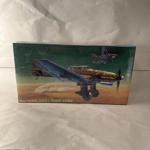 Hasegawa 1/48 Junkers Ju87B-2 Desert Stuka JT16 Flugzeug Plastikmodell versiegelt - Bild 1 von 7