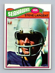 Tarjeta de fútbol americano 1977 Topps #177 Steve Largent novato excelente casi nueva+ vintage de la corte RC - Imagen 1 de 2