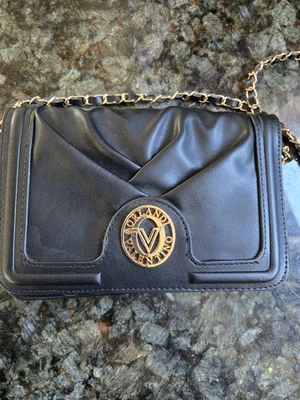 Cartera/cartera de mano/bolso bandolera Valentino Orlandi pequeño convertible negro Foto 1 de 4