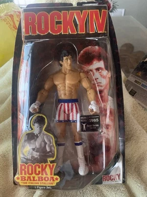 Figura de acción Rocky IV 4 Rocky Balboa de Jakks nueva en paquete Foto 1 de 2