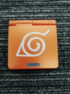 Nintendo  Game Boy Advance Sp Ags-001 Naruto Orange - Picture 1 of 18