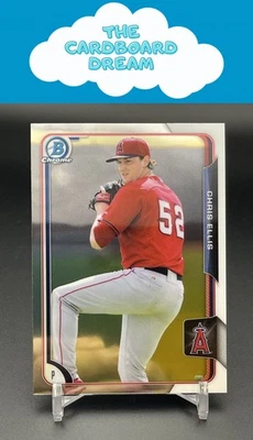 Chris Ellis 2015 Bowman Draft Chrome #132 Los Angeles Angels Baseball Card - Image 1 of 2