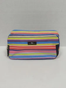 Scout 3Way Toiletry Bag 3 Zip Compartments Stripes Multicolored - Picture 1 of 7