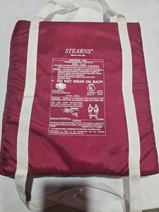 Vintage Stearns rot überwurfbar Utility Flotation Kissen US Coast Guard genehmigt  - Bild 1 von 4